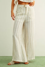 Load image into Gallery viewer, JACQUARD LINEN PANTS