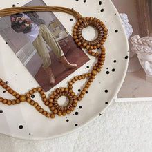 Load image into Gallery viewer, Beco Beaded Adjustable Belt Brown