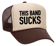 Load image into Gallery viewer, This Band Sucks Trucker Hat: Red/White