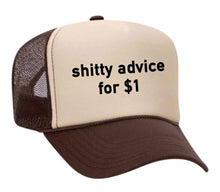 Load image into Gallery viewer, Shitty Advice for $1 Trucker Hat: Royal Blue/White