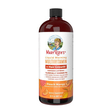 Load image into Gallery viewer, Peach Mango Morning Liquid Multivitamin + Hair Growth