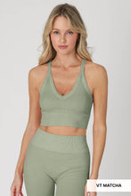 Load image into Gallery viewer, Ribbed V-Neck Bra Top