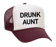Load image into Gallery viewer, Drunk Aunt Trucker Hat: Jade/White