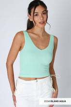 Load image into Gallery viewer, V-neck Ribbed Crop Top