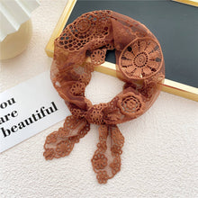 Load image into Gallery viewer, Lace Floral Neck &amp; Hair Wrap