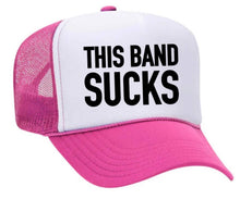 Load image into Gallery viewer, This Band Sucks Trucker Hat: Red/White