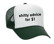 Load image into Gallery viewer, Shitty Advice for $1 Trucker Hat: Royal Blue/White