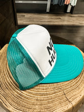 Load image into Gallery viewer, Not A Hugger Trucker Hat: Jade/White