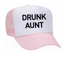 Load image into Gallery viewer, Drunk Aunt Trucker Hat: Jade/White