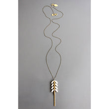 Load image into Gallery viewer, Geo magnesite long necklace