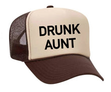 Load image into Gallery viewer, Drunk Aunt Trucker Hat: Jade/White