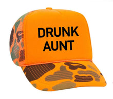 Load image into Gallery viewer, Drunk Aunt Trucker Hat: Jade/White