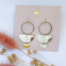 Load image into Gallery viewer, Double Half Moon Earrings