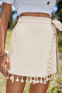 Tassel Trim Skort