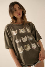 Load image into Gallery viewer, Cat Faces Tee