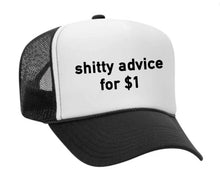 Load image into Gallery viewer, Shitty Advice for $1 Trucker Hat: Royal Blue/White