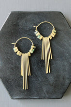 Load image into Gallery viewer, jasper brass geo hoops