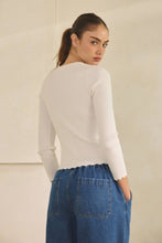 Load image into Gallery viewer, Scalloped Edge Cardigan