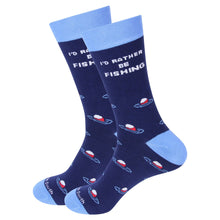 Load image into Gallery viewer, I'd Rather Be Fishing Socks