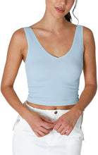 Load image into Gallery viewer, V-neck Ribbed Crop Top