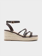 Load image into Gallery viewer, Strappy Espadrille Wedge