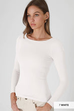 Load image into Gallery viewer, Clean Line Boat Neck LS Top