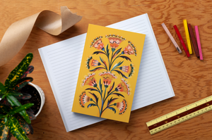 Golden Floral Journal