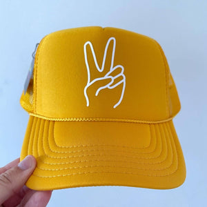 Peace ✌🏻/ Hand drawn: Navy