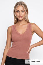 Load image into Gallery viewer, Vintage Reversible Ribbed Tank Top