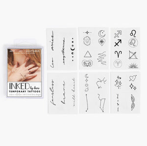 Zodiac Collection: Fire Signs Temporary Tattoo Pack