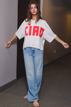 Load image into Gallery viewer, &#39;CIAO&#39; Jersey Boxy Crop Top
