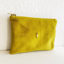 Load image into Gallery viewer, Chartreuse Nubuck Bolt Pouch