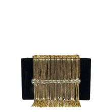 Load image into Gallery viewer, Black Gold Dreamy Clutch