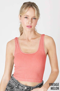 Reversible Ribbed Crop Top