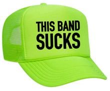 Load image into Gallery viewer, This Band Sucks Trucker Hat: Red/White