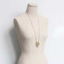 Load image into Gallery viewer, Brass Fringe long necklace