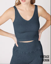 Load image into Gallery viewer, Ribbed V Neck Crop Top