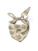 Load image into Gallery viewer, Paisley Triangle Scarf Lace Edge