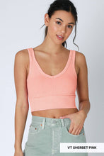 Load image into Gallery viewer, Reversible Herringbone Crop Top