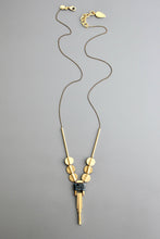 Load image into Gallery viewer, Geo glass pendant necklace