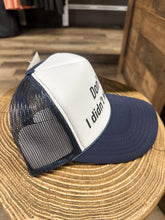 Load image into Gallery viewer, Don’t Say I Didn’t Warn You Trucker Hat: Navy/White