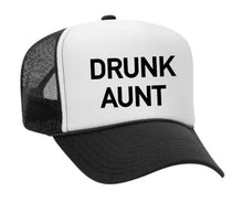 Load image into Gallery viewer, Drunk Aunt Trucker Hat: Jade/White