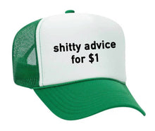 Load image into Gallery viewer, Shitty Advice for $1 Trucker Hat: Royal Blue/White