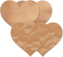 Load image into Gallery viewer, Nipple Covers - Heart Shape: Creme / Size B