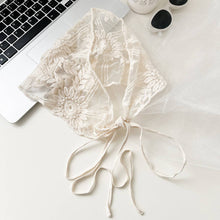 Load image into Gallery viewer, LACE TRIANGLE BANDANA HEADSCARF