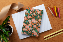 Load image into Gallery viewer, Orange Floral Classic Layflat Journal