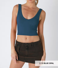 Load image into Gallery viewer, Reversible Herringbone Crop Top