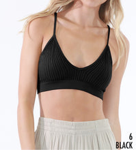 Load image into Gallery viewer, Ribbed V-Neck Bralette