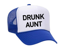 Load image into Gallery viewer, Drunk Aunt Trucker Hat: Jade/White