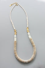 Load image into Gallery viewer, white magnesite long necklace